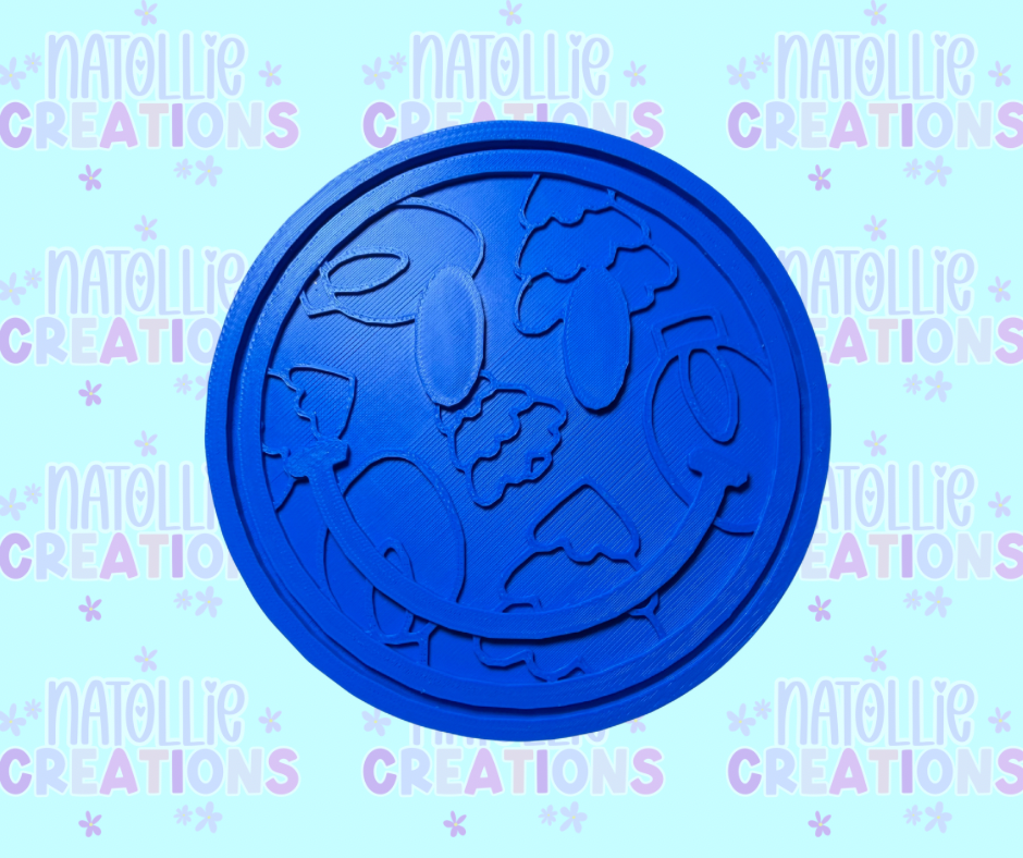 Christmas Tree / Lights Smiley Insert Freshie Silicone Mold