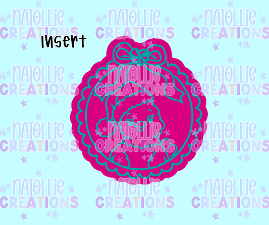 Chicken Christmas Scallop Insert Freshie Silicone Mold