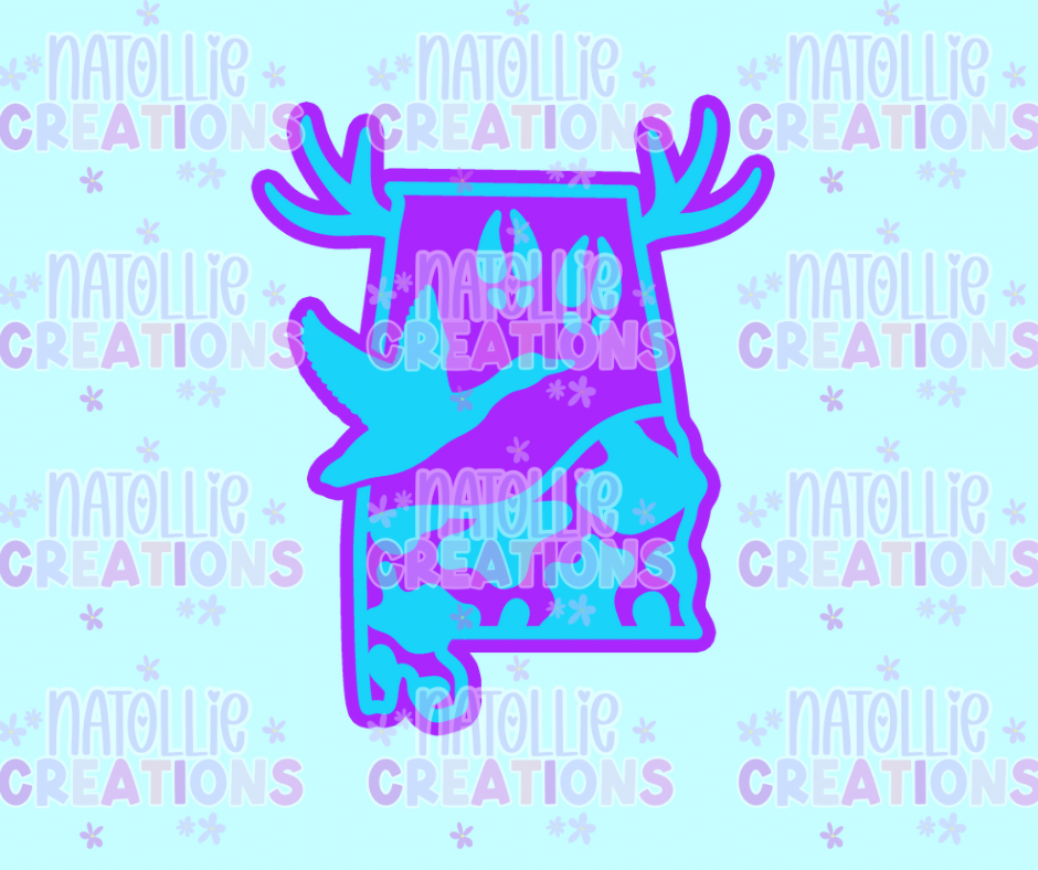 Hunting Alabama Freshie Silicone Mold