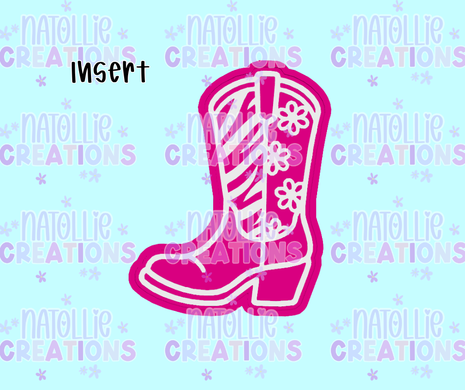 Zebra / Floral Cowboy Boot Insert Freshie Silicone Mold