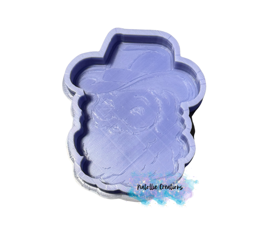 Western Santa Freshie Silicone Mold