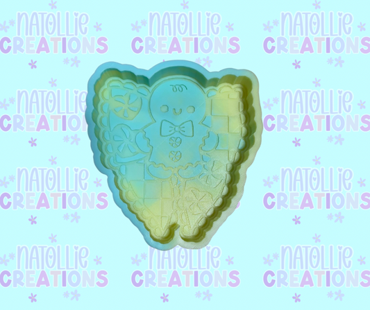 Gingerbread Bow Freshie Silicone Mold