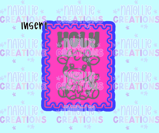 Holy Cow Stamp Insert Freshie Silicone Mold