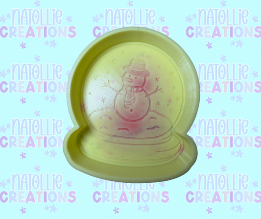Snowman Snowglobe Freshie Silicone Mold