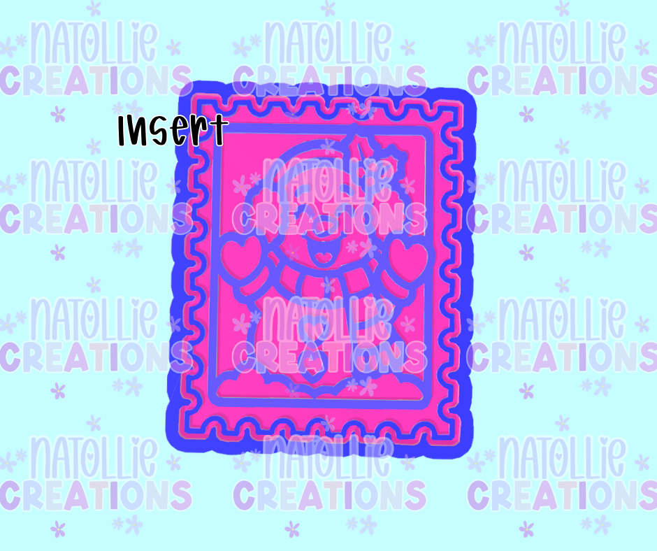 Snowman Stamp Insert Freshie Silicone Mold
