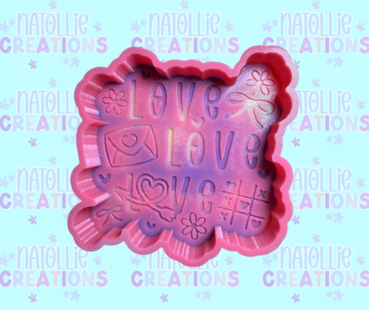 Love Love Love Freshie Silicone Mold