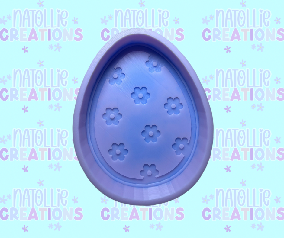 Floral Easter Egg Freshie Silicone Mold