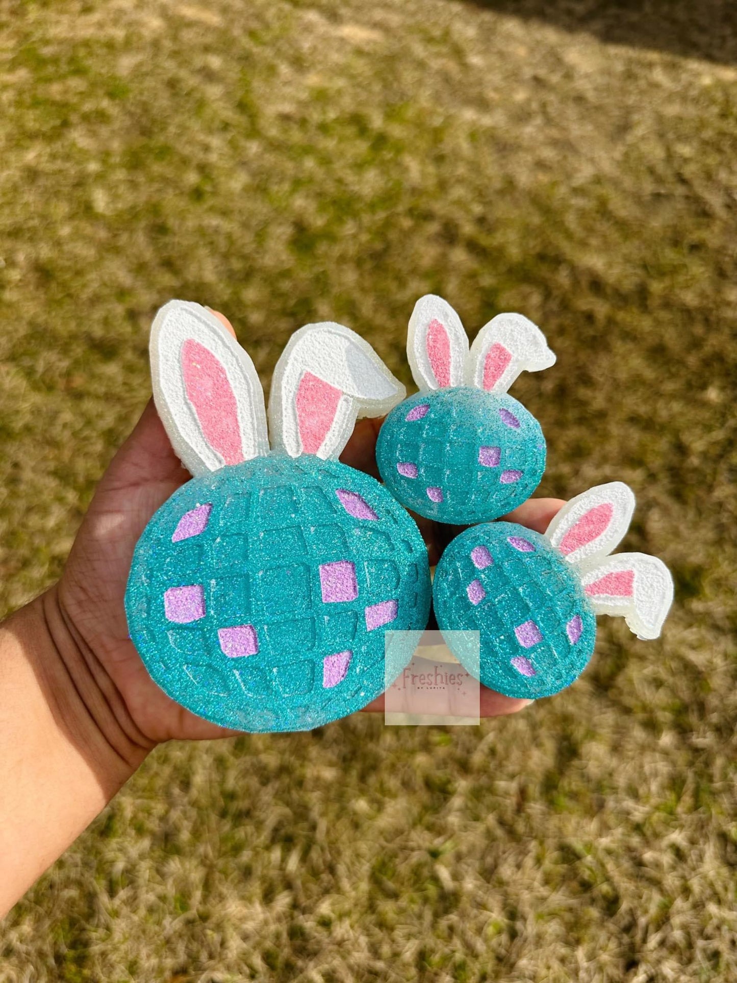 Disco Bunny Freshie Silicone Mold
