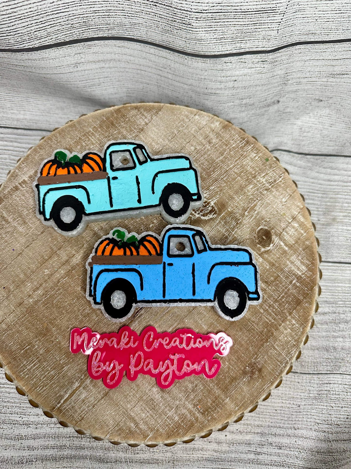 Pumpkin Truck Freshie Silicone Mold