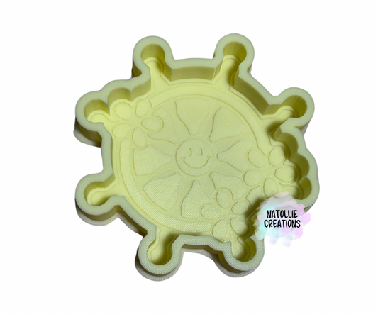 Floral Wheel Freshie Silicone Mold
