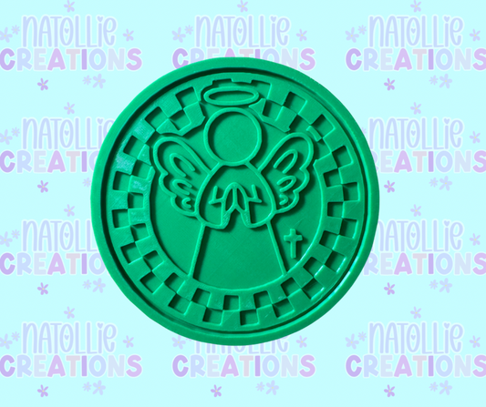 Checkered Angel Insert Freshie Silicone Mold