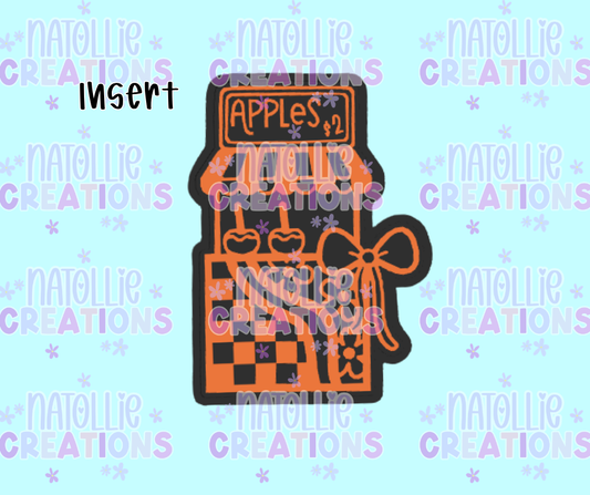 Apple Treat Stand Insert Freshie Silicone Mold