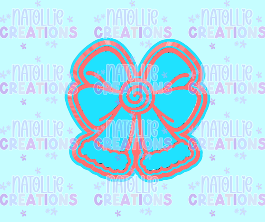 Peppermint Bow Freshie Silicone Mold