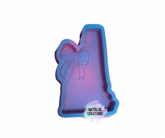 New Hampshire W/ Bow Freshie Silicone Mold