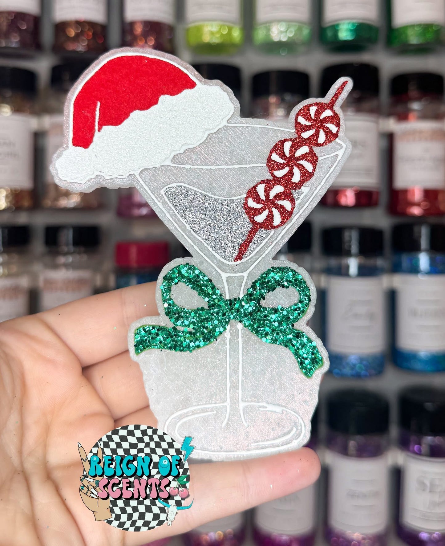 Peppermint Martini Freshie Silicone Mold