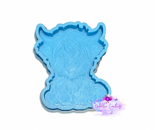 Sitting Highland Freshie Silicone Mold