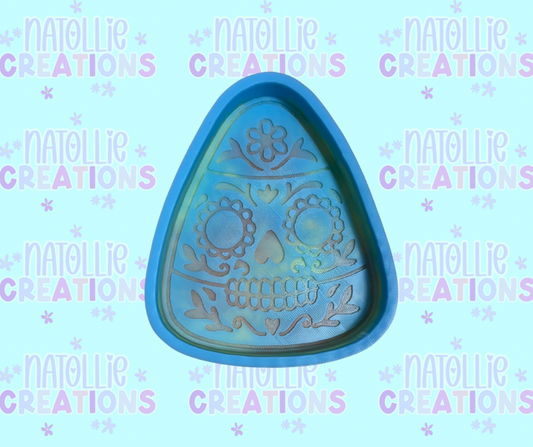 Sugar Skull Candy Corn Freshie Silicone Mold