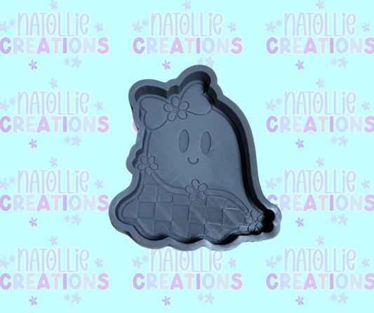 Checkered Ghost Freshie Silicone Mold