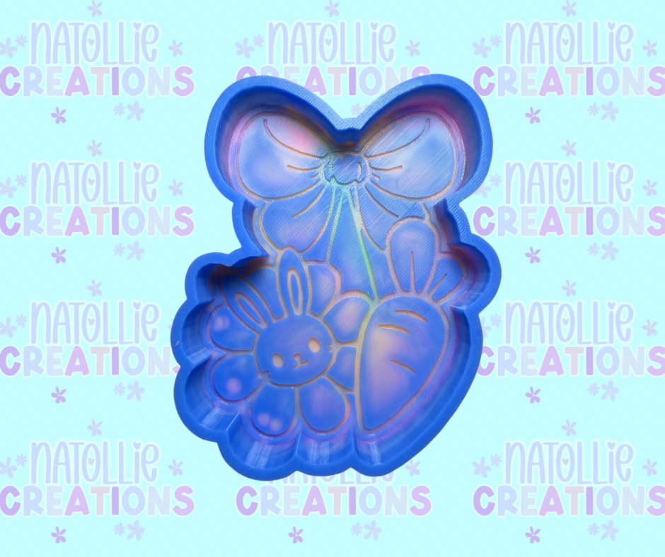 Flower Bunny / Carrot Cherry Freshie Silicone Mold