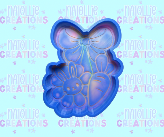 Flower Bunny / Carrot Cherry Freshie Silicone Mold