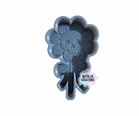 Flower Skull Lollipop Freshie Silicone Mold