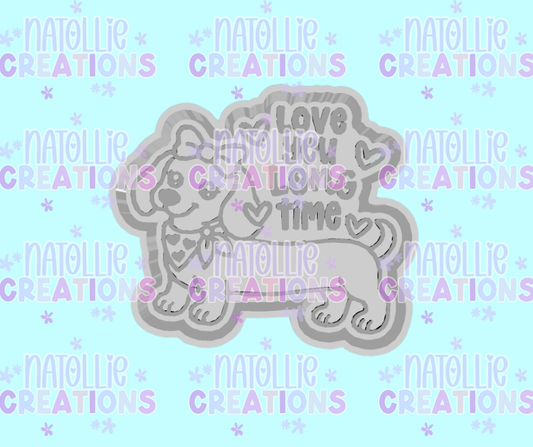 Love You Long Time Weiner Dog Freshie Silicone Mold