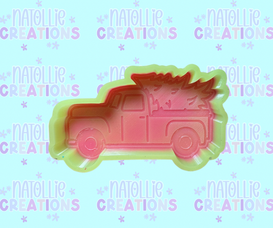 Christmas Tree Truck Freshie Silicone Mold