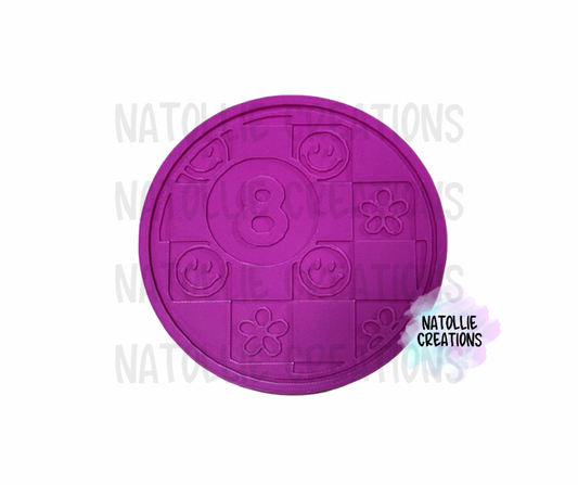 Smiley 8 Ball Insert Freshie Silicone Mold