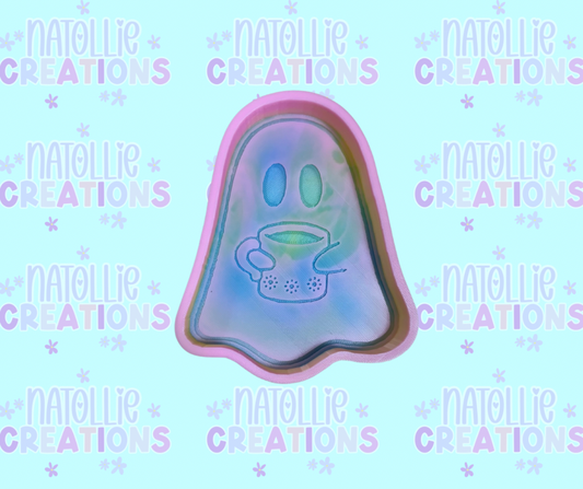 Ghost W/ Mug Freshie Silicone Mold
