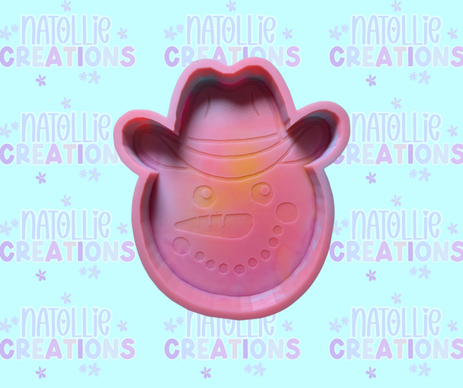 Cowboy Snowman Freshie Silicone Mold