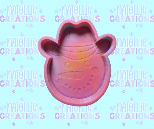Cowboy Snowman Freshie Silicone Mold
