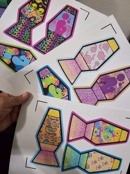 Floral Lava Lamp Cardstock Grab Bag