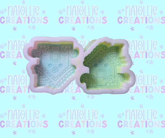 Gingerbread House Vent Clip Freshie Silicone Mold