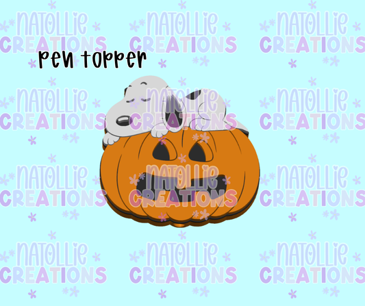 Pumpkin Snoop Pen Topper