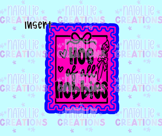 Hoe Of All Hobbies Stamp Insert Freshie Silicone Mold