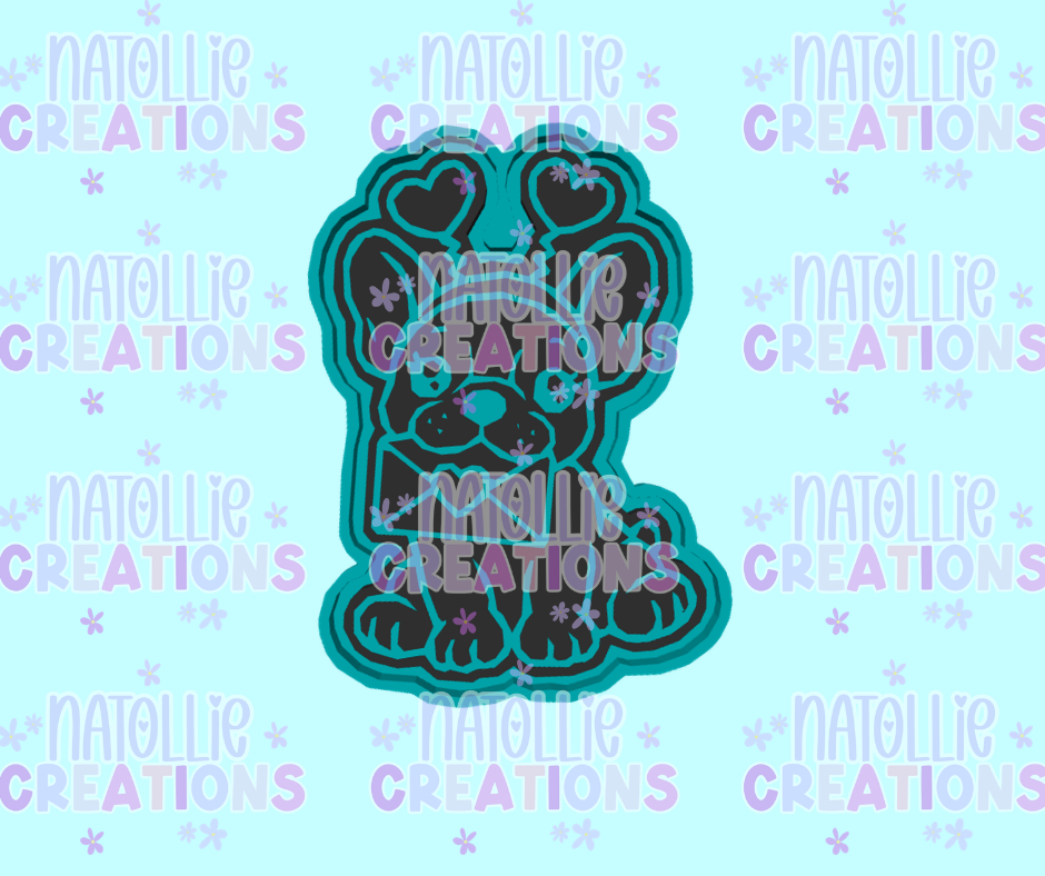 Valentine’s Day Letter Frenchie Freshie Silicone Mold