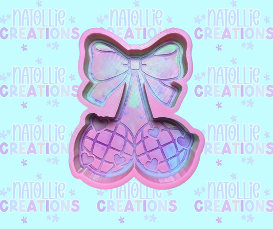 Heart Disco Cherry Freshie Silicone Mold