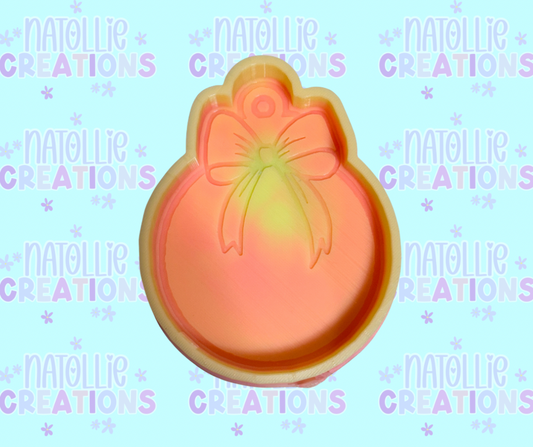 Ornament W/ Bow Freshie Silicone Mold