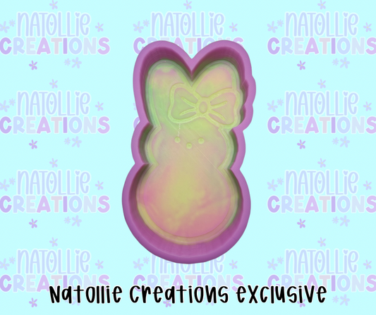Peep W/ Bow Freshie Silicone Mold