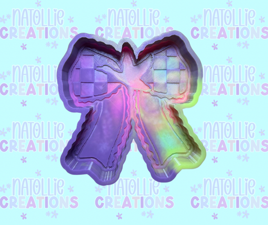 Checkered Mallard Bow Freshie Silicone Mold