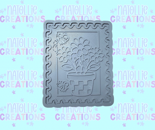 Flower Pot Stamp Insert Freshie Silicone Mold