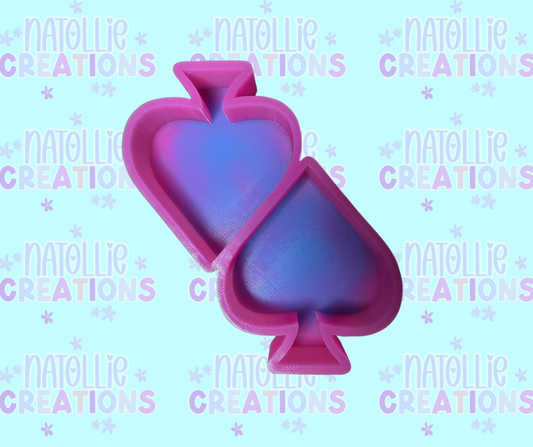 Poker Spade Vent Clip Freshie Silicone Mold