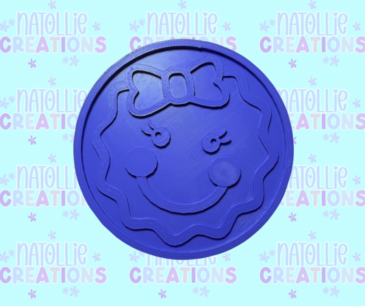 Gingerbread Smiley Insert Freshie Silicone Mold