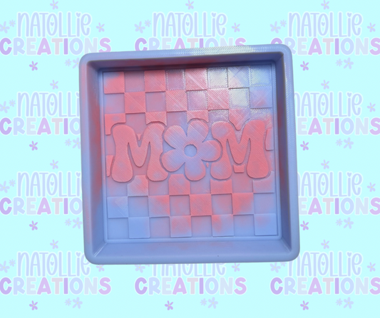 Checkered Mom Freshie Silicone Mold