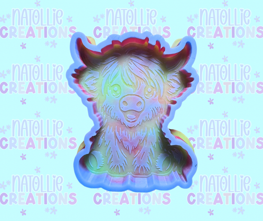 Sitting Highland Freshie Silicone Mold