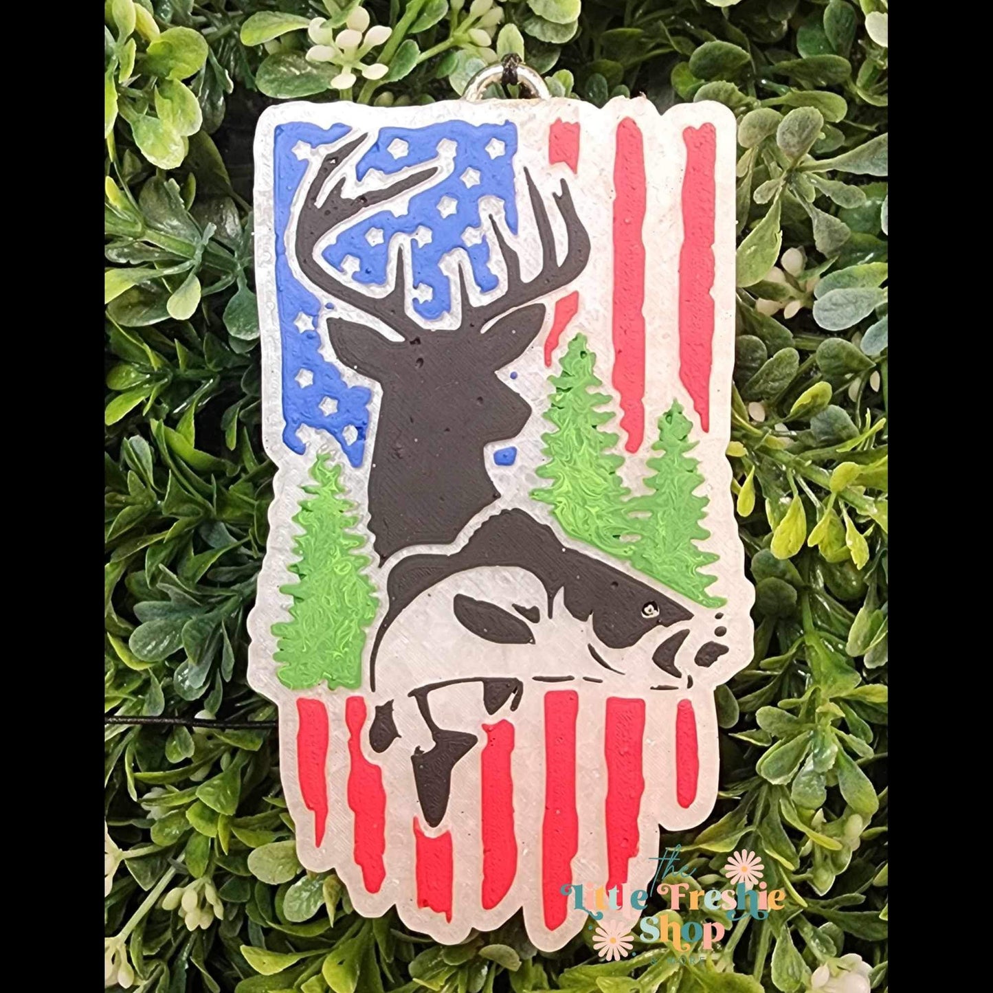 Deer Flag Freshie Silicone Mold