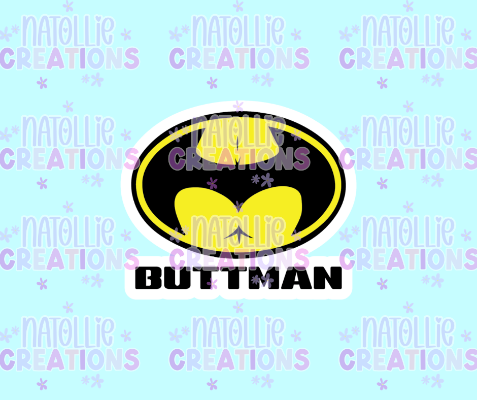 Buttman Die Cut Sticker