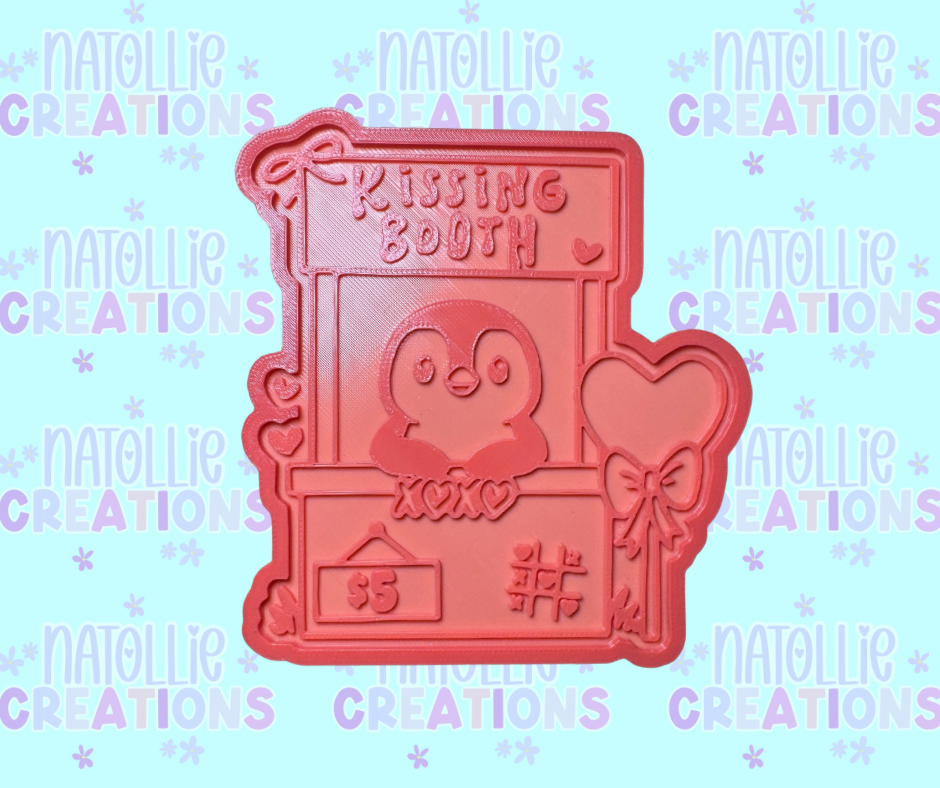 Penguin Kissing Booth Insert Freshie Silicone Mold