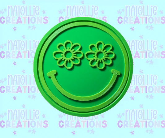 Flower Eye Smiley Insert Freshie Silicone Mold
