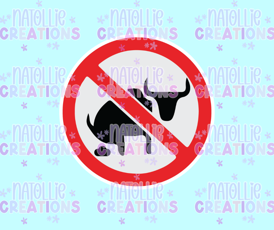 No Bull Shit Die Cut Sticker